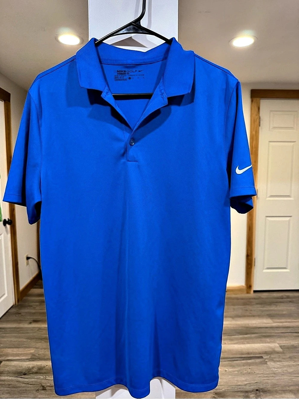 Nike Golf Dri-FIT Standard Fit Polo Blue Medium